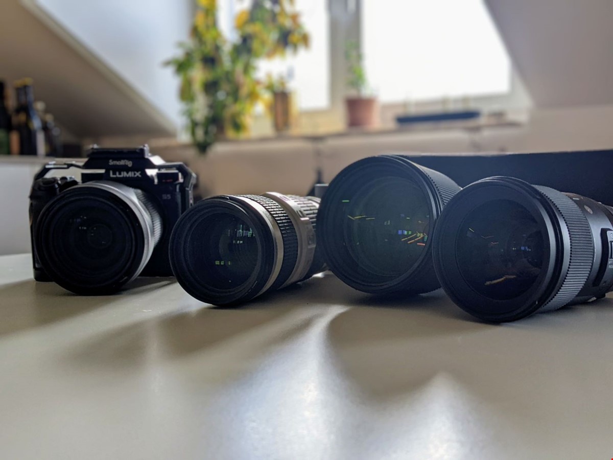 Canon-optik och Panasonic S5 + EF-Adapter