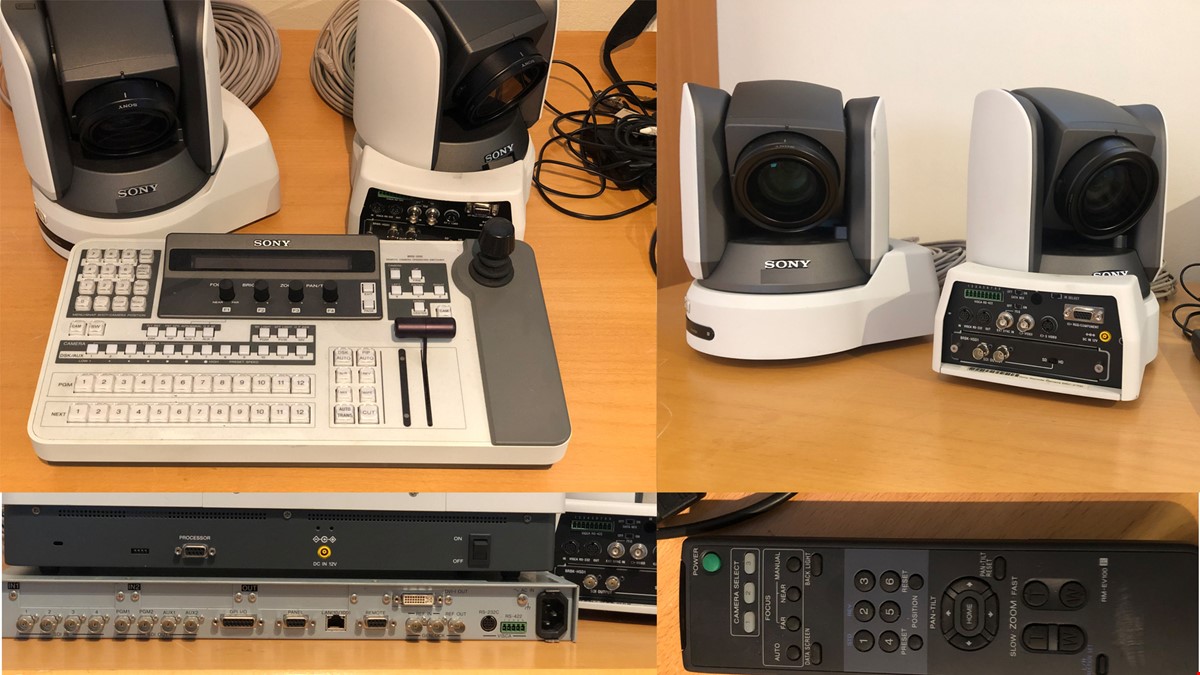 Sony robot kameror BRC-Z700 och Sony mixer / styrning BRS-200