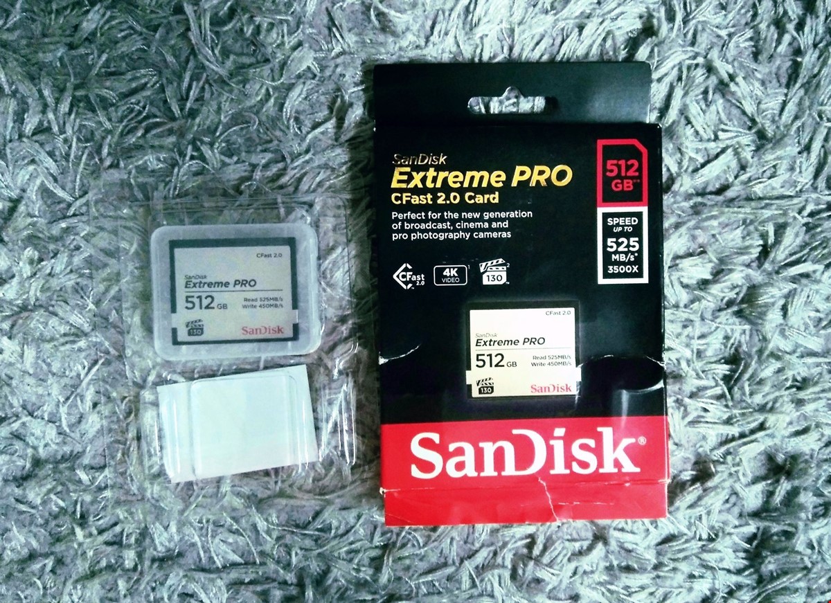512GB SanDisk Extreme Pro CFast 2.0 525MB/s 512 GB