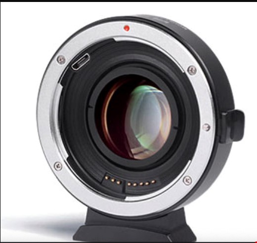 Viltrox adapter för Canon EF-objektiv på EOS M kamera 0,71x