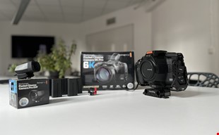 Blackmagic 6k pro + viewfinder + 6 batterier